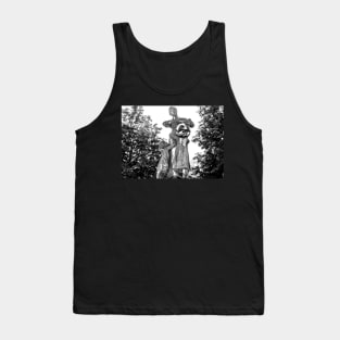 Funny Hilarious Statue street art Graffiti Tank Top